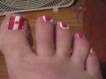 flag toes